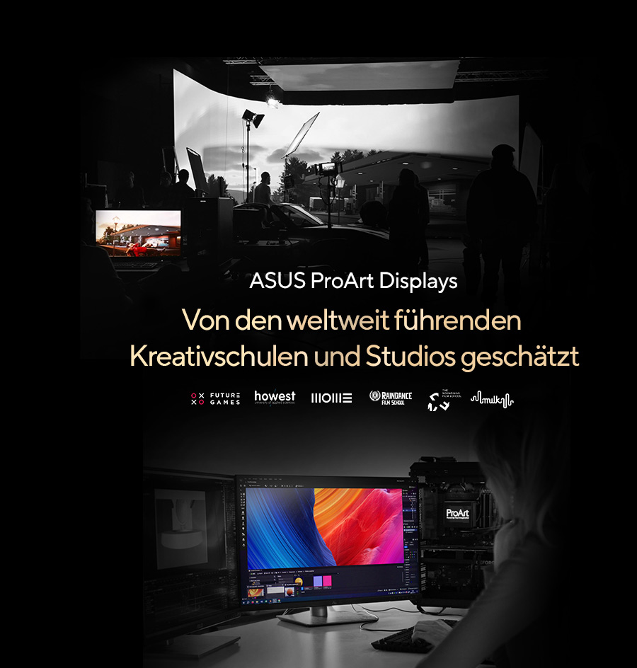 ASUS ProArt — Von den weltweit führenden Kreativschulen und Studios geschätzt