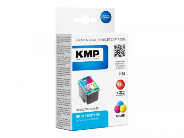 KMP Patrone HP C8766E Nr.343 color 550 S. H26 refilled