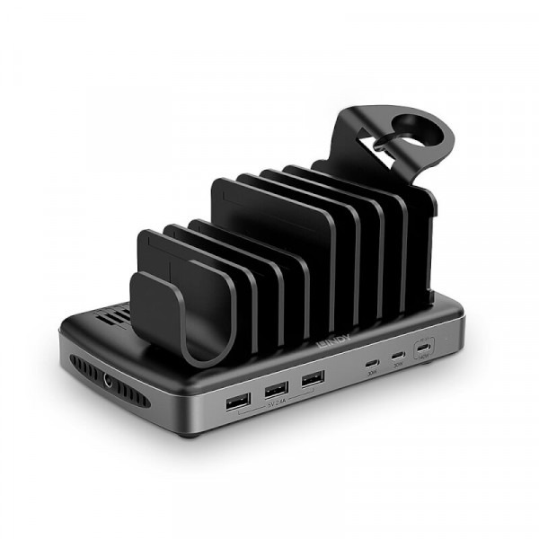 LINDY USB-Ladestation 6Port für 6 Tablets & Smartphones 160W