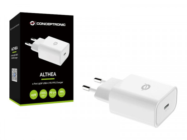 CONCEPTRONIC Ladegerät 1Port 25W,USB-C PD weiß