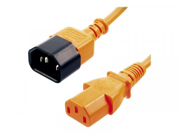 Lindy IEC Verlängerung orange 1m