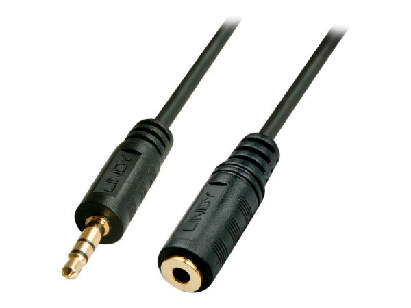 Lindy Audiokabel Stereo 3.5mm/3.5mm M/F 3m