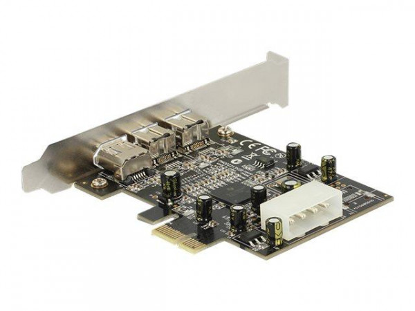 PCI Expr Card Delock 2x FireWire800 + 1x FW400 ext
