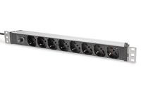 DIGITUS 8-Fach Steckdosenleiste 1HE PDU, IEC C14 St.