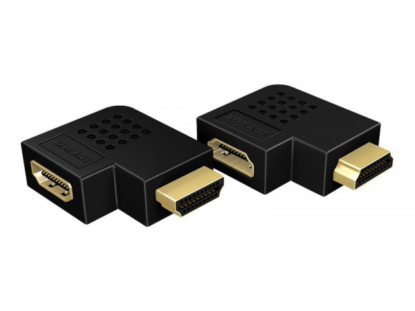 HDMI Adapter IcyBox HDMI Typ A -> HDMI Typ A St/Bu 270° (