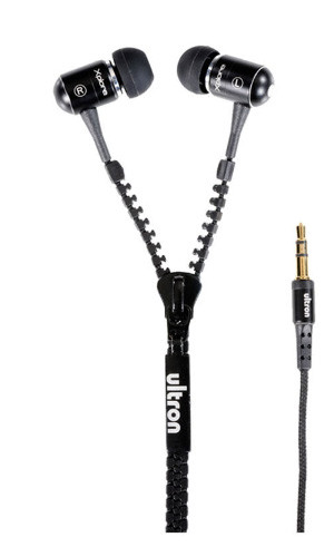 Kopfhörer In-EAR ultron Xplore zipper, black