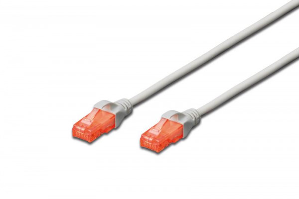 DIGITUS Patchkabel Cat6 U/UTP 2xRJ45 10.0m grau