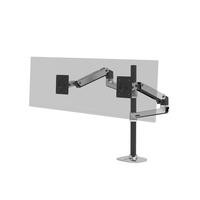 Ergotron LX Tischhalt.2-Moni-40"&20kg Höhenv. Hohe Säule Alu