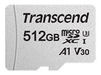 SD microSD Card 512GB Transcend SDXC USD300S-A w/Adapter
