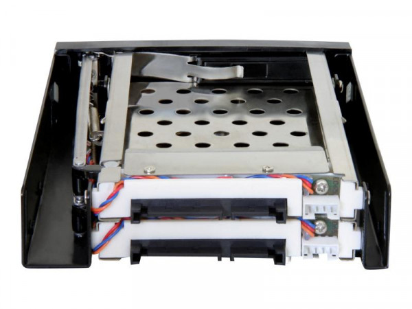 Wechselrahmen Delock 2x 2,5" SATA HDD in 3,5" Schacht sw 