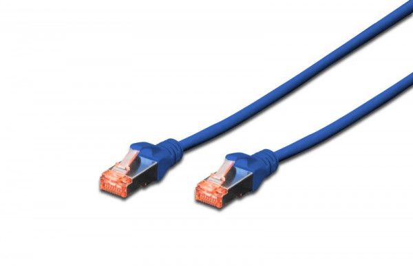DIGITUS Patchkabel Cat6 S/FTP 2xRJ45 1.0m blau