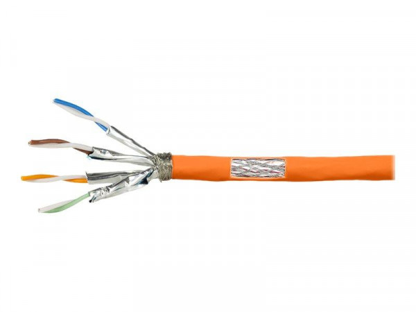 Logilink Verlegekabel S/FTP Cat7 AWG23 1000MHz orange 100,0m