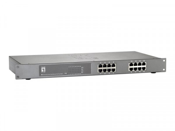 LevelOne switch 16x FE FEP-1612W150 150W 16xPoE+