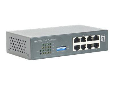 LevelOne Switch 8x FE FEP-0800 90W 8xPoE