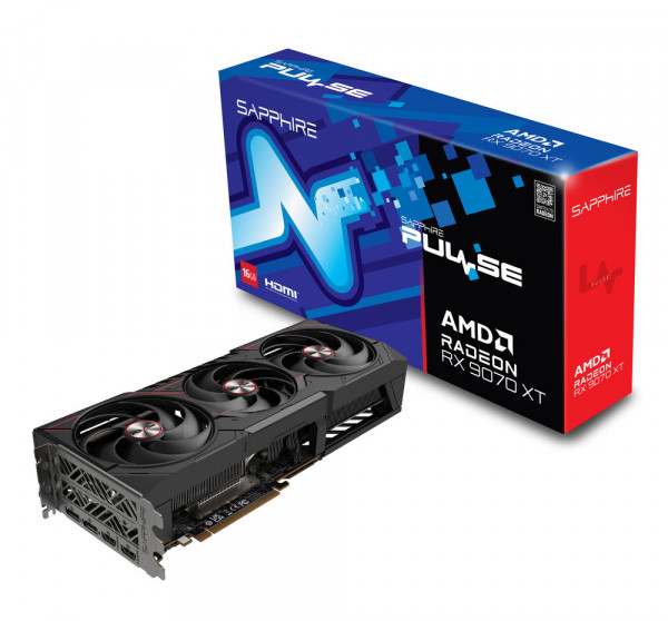 Sapphire Radeon RX9070XT Pulse Gaming 16GB GDDR6 HDMI 2x DP