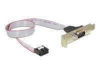 Slotblech Delock 1x D-Sub9 Low Profile