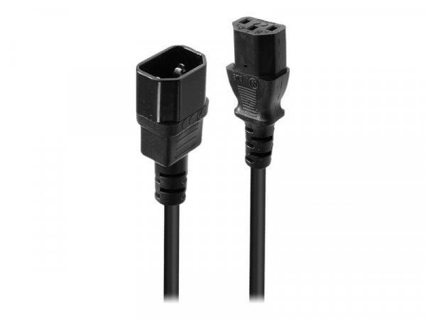 LINDY 0.5m IEC C14 an IEC C13 Netzkabel