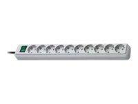Steckdosenleiste ECO-Line Brennenstuhl 10fach 3m lichtgrau