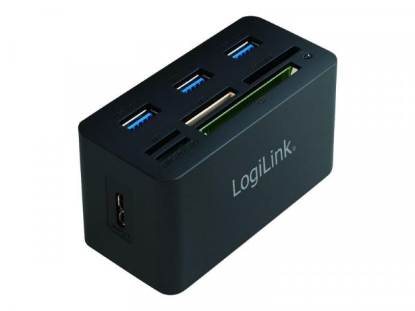 LogiLink Card Reader extern mit 3xUSB 3.0 HUB AiO Cardreader