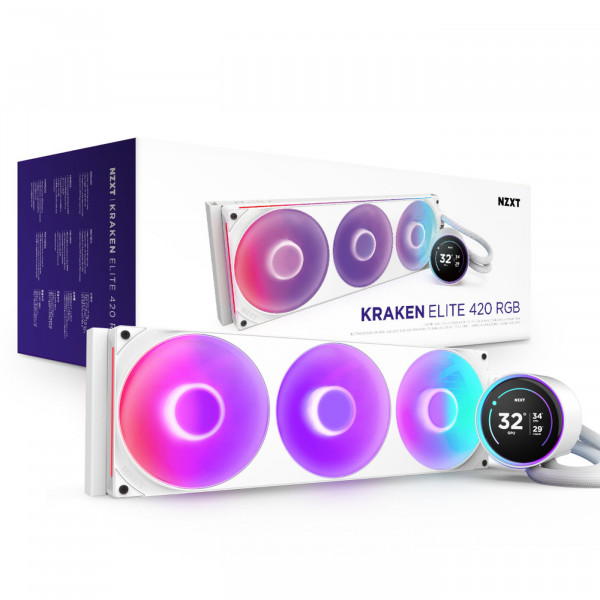 NZXT Kraken Elite 420 RGB mm weiss