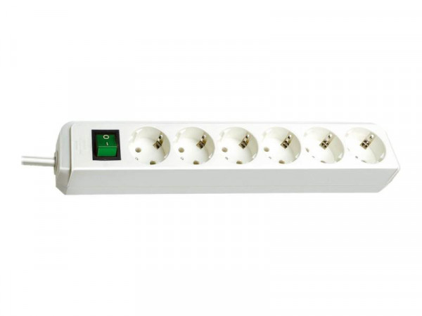 Steckdosenleiste ECO-Line Brennenstuhl 6fach 3m weiß