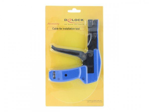 Kabelbinderzange Delock für 2,4-4,8mm blau/schwarz