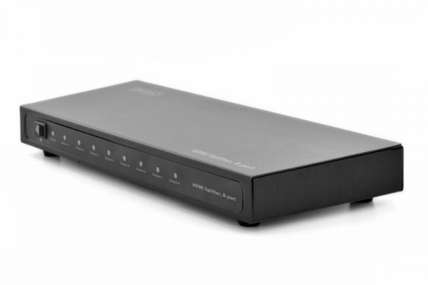 DIGITUS Splitter HDMI 1x8 225MHz 3D schwarz