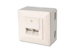 DIGITUS CAT 5e, Klasse D, Datendose, geschirmt, Aufputz