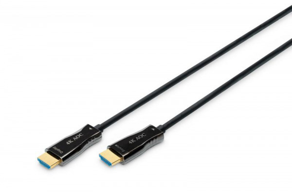 DIGITUS HDMI AOC Hybrid Glasfaserkabel, UHD 4K, 15 m