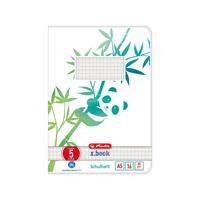 Herlitz Schulheft A5 GREENline 16 Bl. Lineatur 05 Panda