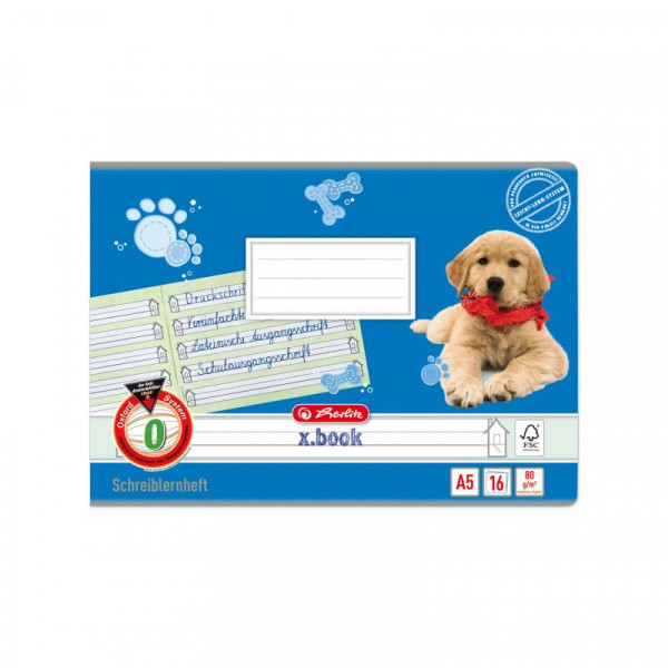 Herlitz Schreibheft A5 quer 16 Blatt lineatur 0