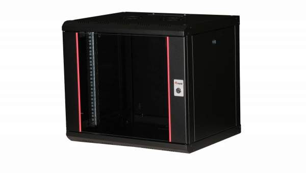 Equip Serverschrank 19" 09U 600x450mm Glastür schwarz