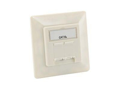 Equip Universal Cat6A Dose RJ45 8/8 (RAL9010) reinweiß 1er P
