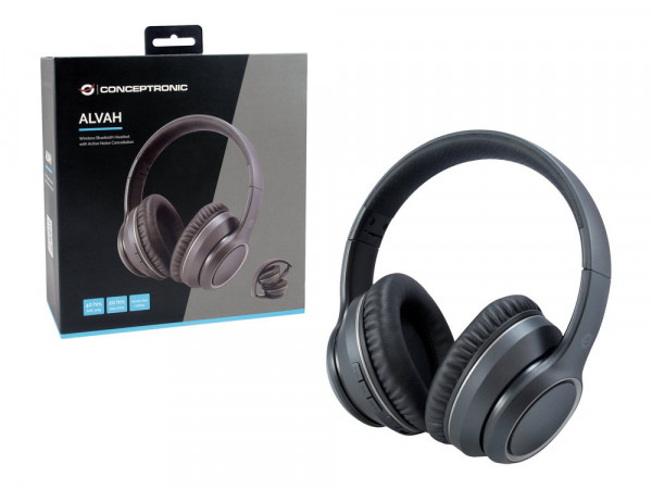 CONCEPTRONIC Headset ALVAH01B Wireless Bluetooth Mikro ANCsw