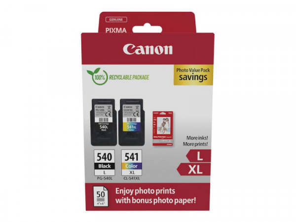 Patrone Canon PG-540L / CL-541XL black + color+Papier