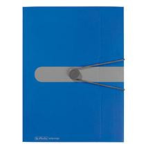 Herlitz Gummizugmappe A4 PP opak blau