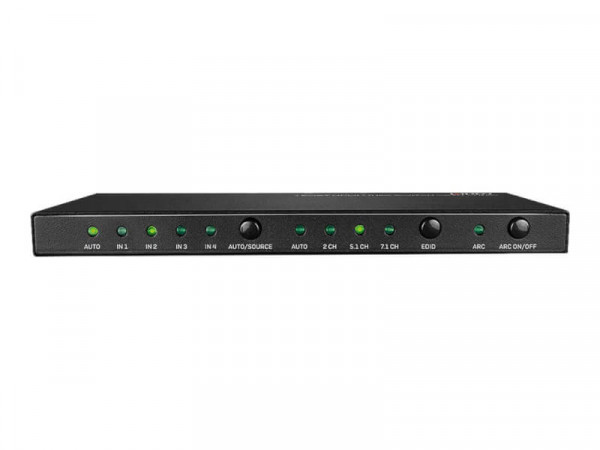 LINDY 4 Port HDMI 2.0 18G Switch mit Audio