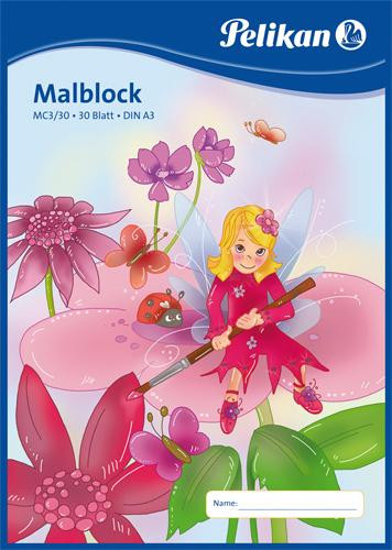 Pelikan Malblock A3 70g/m 30 Bl. MC3/30 chlorfrei wei