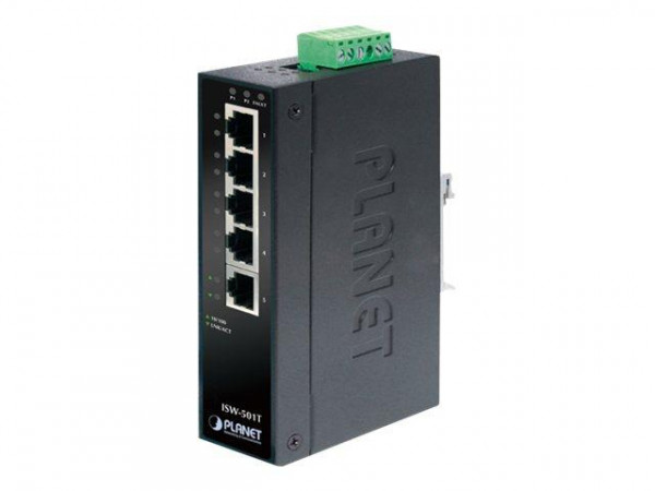 PLANET 5-Port 10/100TX Industrial Fast Ethernet Switch