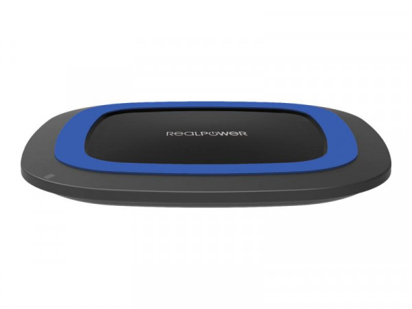 RealPower FreeCharger-10 schwarz blau, wireless Ladestation
