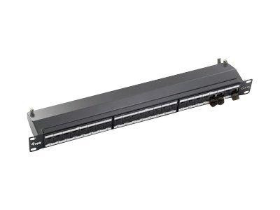 Equip Patchpanel 24x RJ45 Cat6A 19" 1HE schwarz 