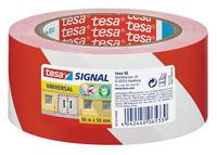 tesa Signal Markierungsklebeband Univ. 66m 50mm rot/weiß
