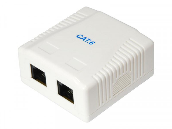 Equip RJ45 Dose 2xRJ45 Aufputz Cat6