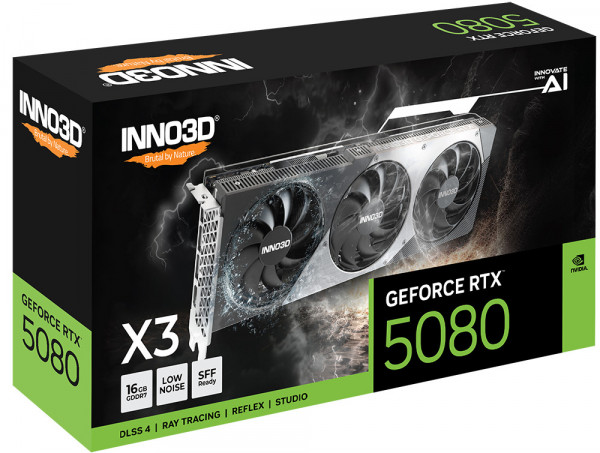 Inno3D RTX5080 X3 16GB GDDR7 HDMI 3xDP