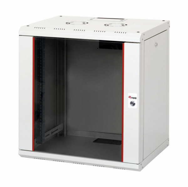 Equip Serverschrank 19" 12U 600x450mm Glastür grau