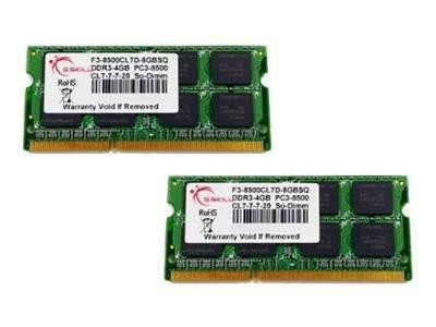 SO DDR3 8GB PC 1066 CL7 G.Skill (2x4GB) 1,5V 8GBSQ