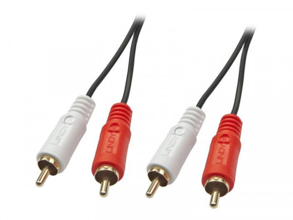 Lindy Audiokabel 1m 2xRCA 2xRCA (Chinch) m/m vergoldet