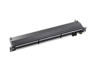 Equip Patchpanel 24x RJ45 Cat6A 19" 1HE grau