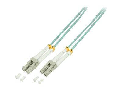 Glasfaser Patchkabel OM3 50/125Á LC-LC 1,0m türkis