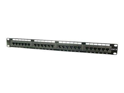 LogiLink Patchpanel 24-Port RJ45 19" Cat6 ungeschirmt 